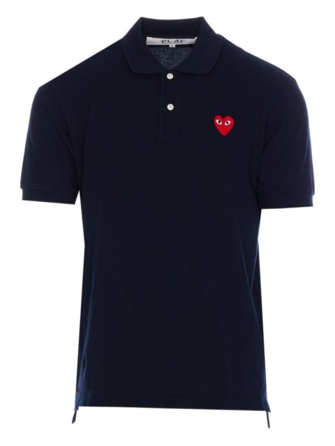 Comme des Garçons PLAY heart-patch polo shirt
