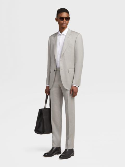 ZEGNA LIGHT TAUPE CENTOVENTIMILA WOOL SUIT