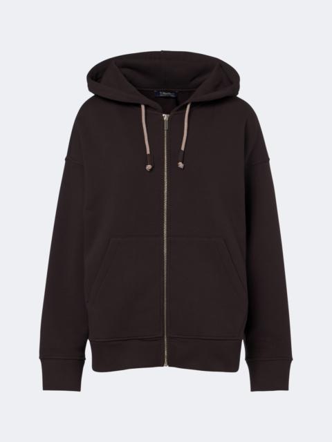 'S Max Mara Cotton-blend zip-up hoodie