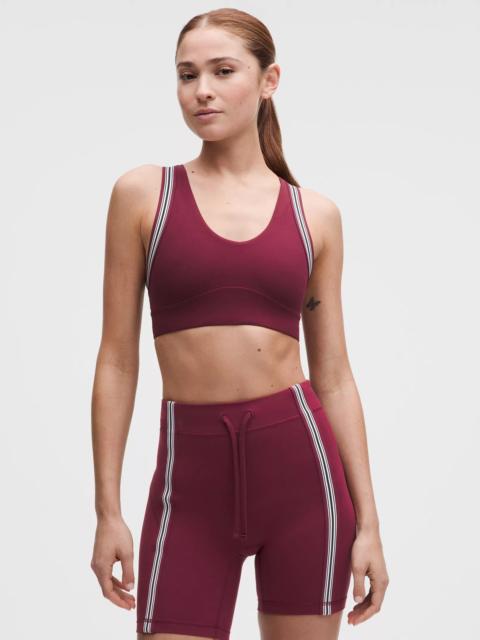 lululemon Groove Yoga Bra Light Support, B/C Cup *Striped Trim