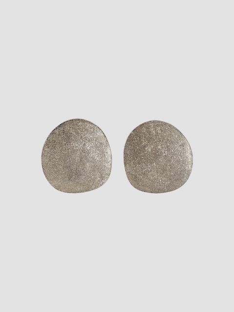 Brunello Cucinelli Women's Sterling Silver Shimmer Disc Earrings - Silver