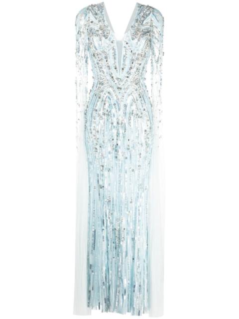 JENNY PACKHAM Lotus Lady sequin-embellished gown