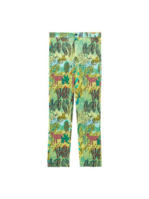 Vilebrequin Men Printed Linen Pants Jungle Rousseau