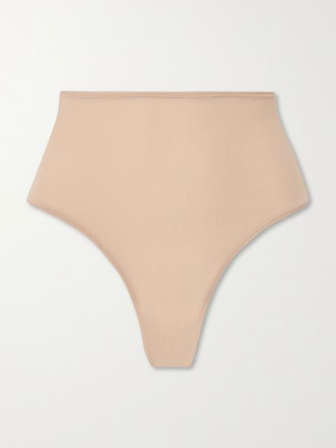 SKIMS Fits Everybody High Waisted Thong - Clay Beige