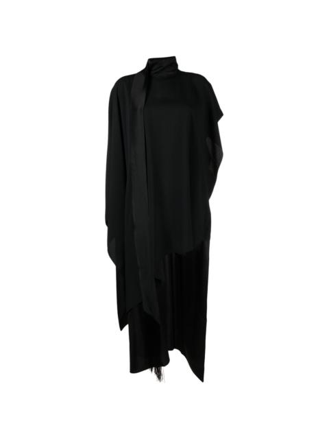 Taller Marmo attached-scarf crepe midi dress
