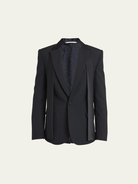 Men's Tuxedo Jacket with Satin Strings