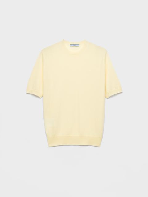 Prada Short-sleeved cashmere T-shirt
