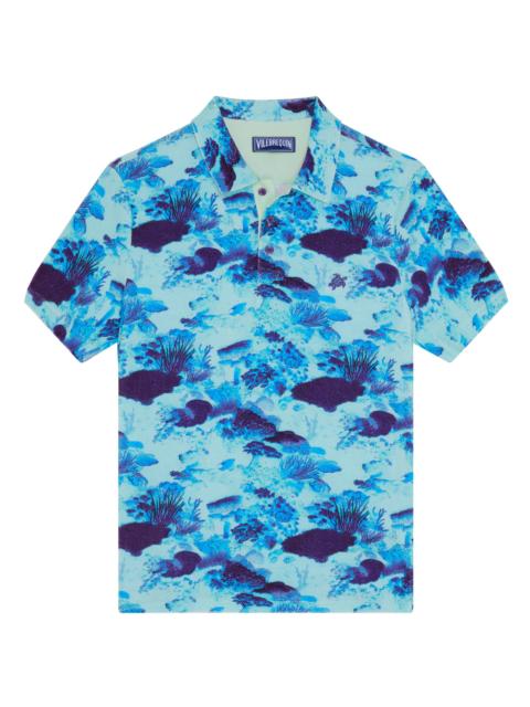 Vilebrequin Men's Coral Reef Terry Polo Shirt - Blue