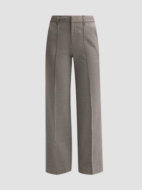 rag & bone Women's Farrah Ponte Jacquard Trousers - Brown Black Multi
