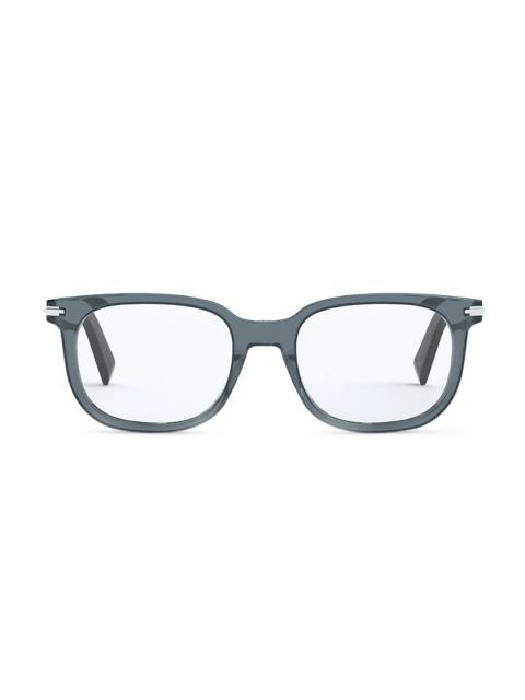 DiorBlackSuit S10I Black Square Glasses with Blue Light Filter