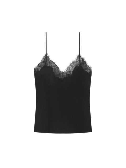 A.L.C. Annabelle Silk and Lace Camisole Top