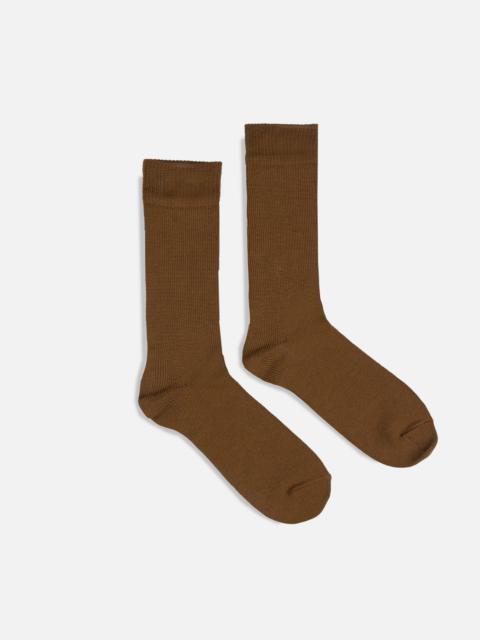 Iron Heart DEC-MER-CAM Decka Plain Mercerized Socks - Camel
