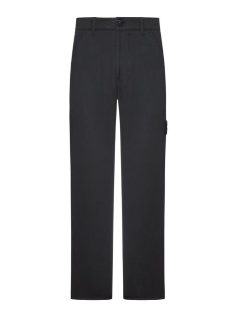 Stone Island REGULAR FIT PANTS WITH BADGE