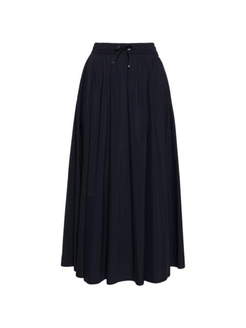 Herno elasticated waistband flared skirt