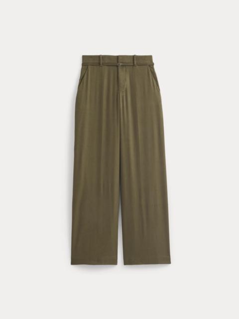 EVERLANE WIDE-LEG BELTED PANT IN STRETCH LINEN