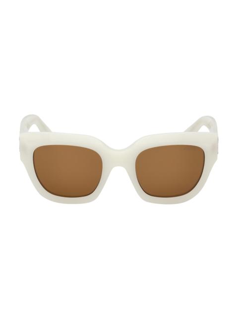 PUCCI Women's 51MM Butterfly Sunglasses - Ivory Brown