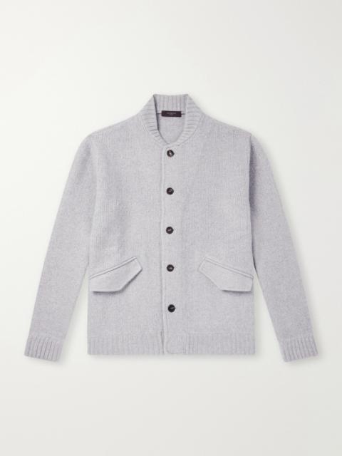 SLOWEAR Wool and Cashmere-Blend Knitted Bomber Jacket