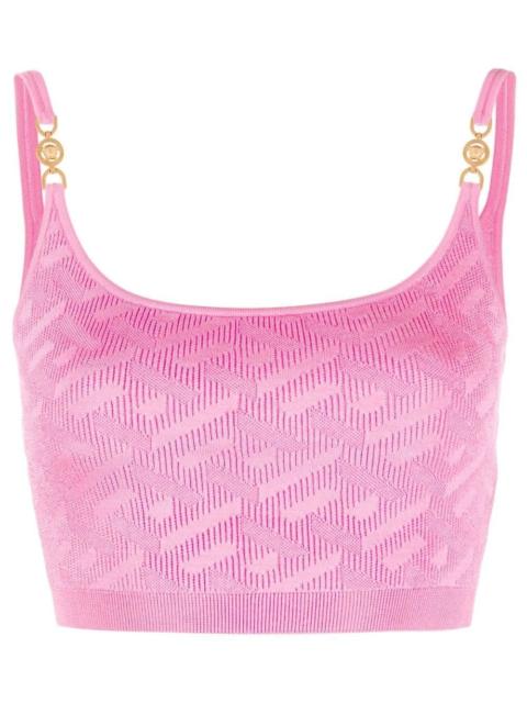 Medusa motif knitted top