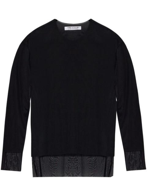 Comme des Garçons Comme des Garçons semi-sheer blouse