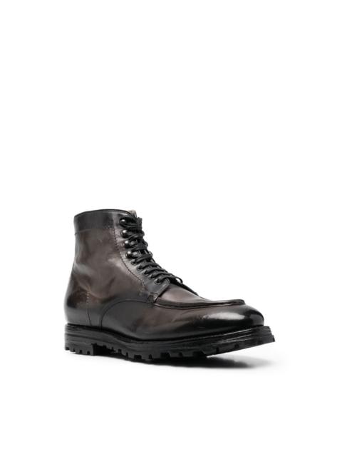 OFFICINE CREATIVE lace-up leather boots