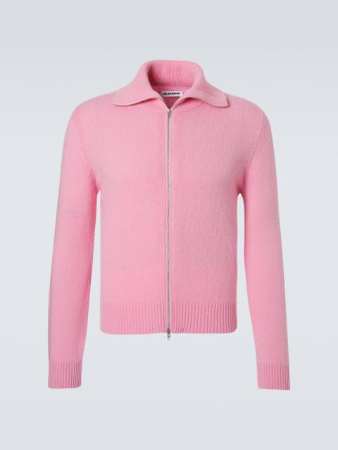 Jil Sander Wool-blend zip-up sweater