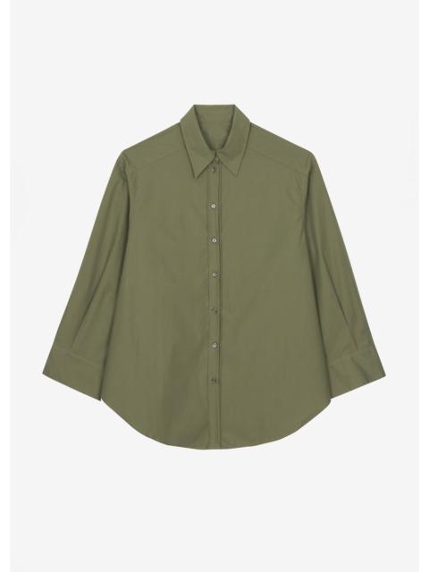 The Frankie Shop Prato Button Up Shirt - Khaki