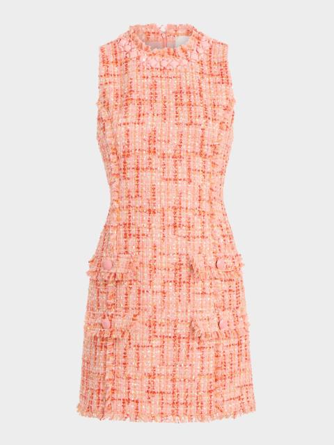 Cinq à Sept Ellisella Sleeveless Bouclé Mini Dress