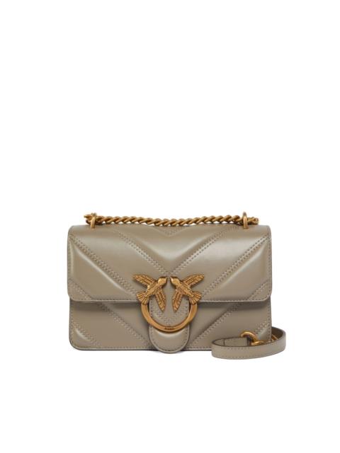 PINKO mini Love quilted cross body bag