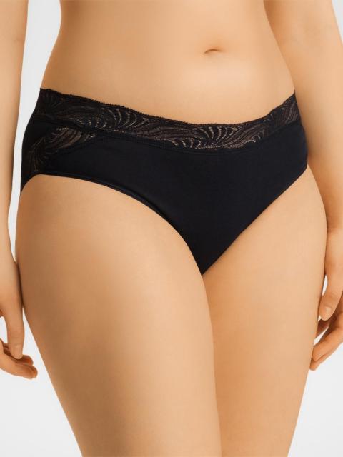 HANRO Cotton Delight Lace-Trim High-Cut Briefs