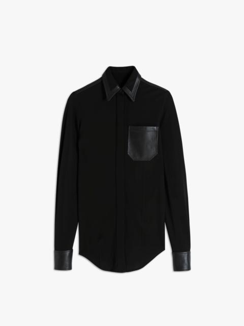 Victoria Beckham Pointed Collar Shirt in Black