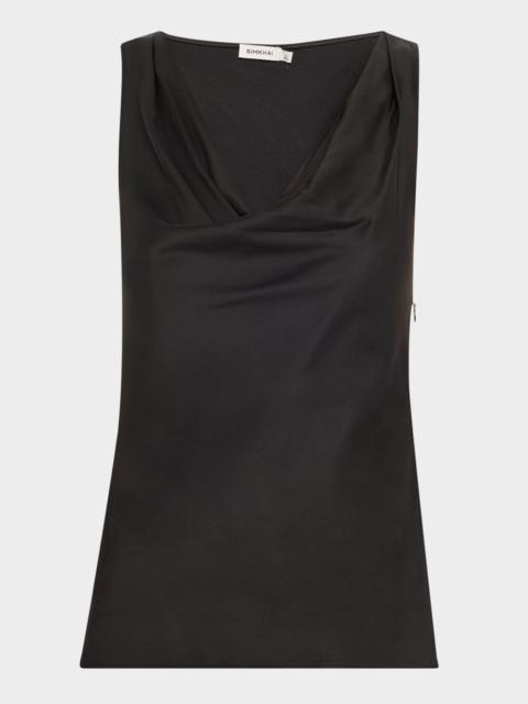 SIMKHAI Nubia Draped Top