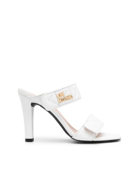 Moschino 105mm open-toe leather mules