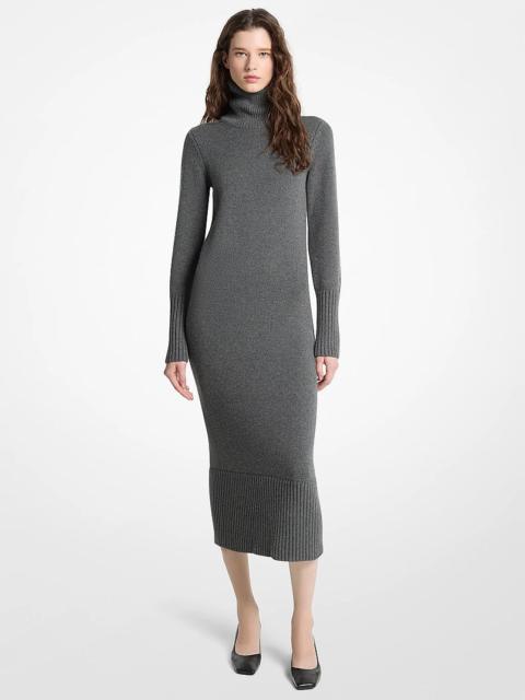 MICHAEL KORS COLLECTION Wool Turtleneck Dress