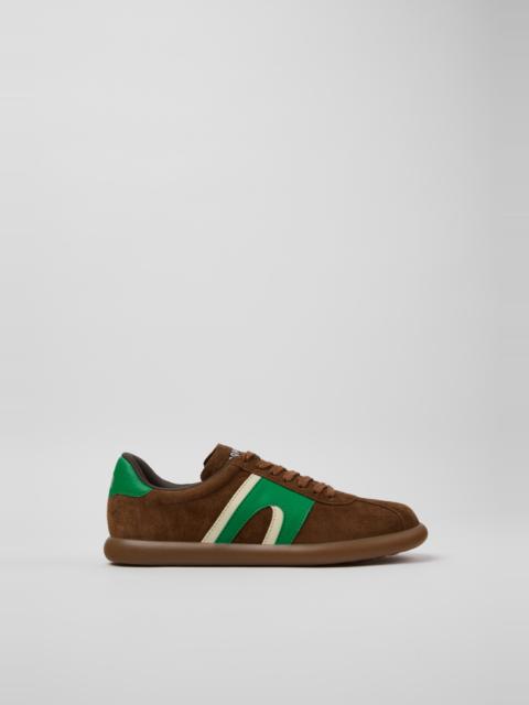CAMPER Pelotas Soller Multicolor Nubuck and Leather Sneakers for Women.