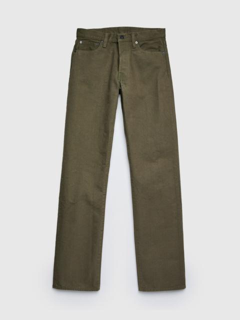 Pure Blue Japan 1176 Olive 13.5oz Duck Canvas Pants - Regular Straight