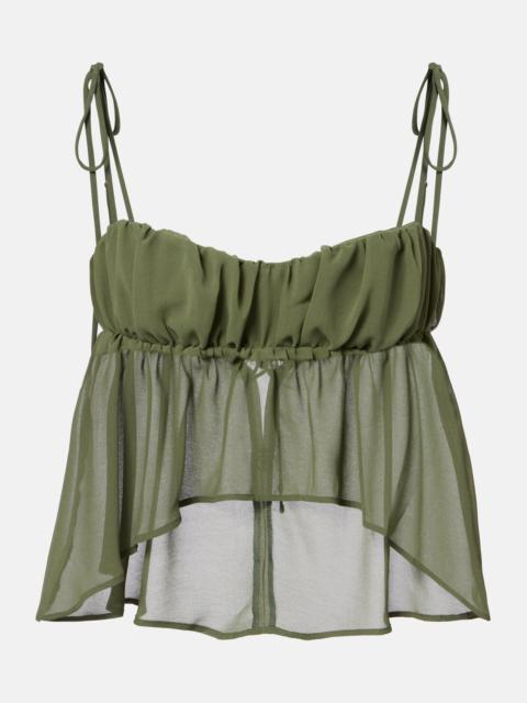 BANANHOT Adelina asymmetric ruched top
