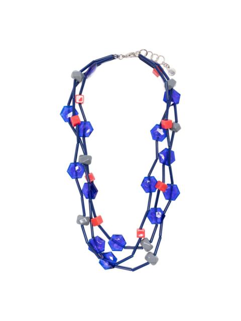 EMPORIO ARMANI geometric-bead necklace
