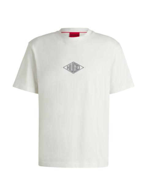 HUGO RELAXED-FIT T-SHIRT IN COTTON WITH EMBROIDERED LOGO