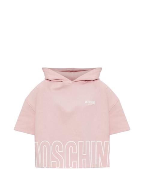 Moschino logo-detail short-sleeve hoodie