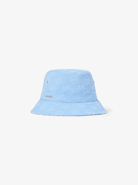 MICHAEL KORS Logo Embossed Stretch Cotton Bucket Hat