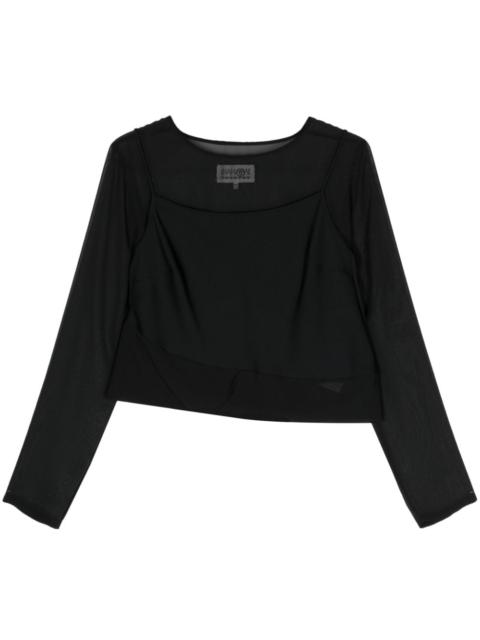 MM6 Maison Margiela layered sheer top