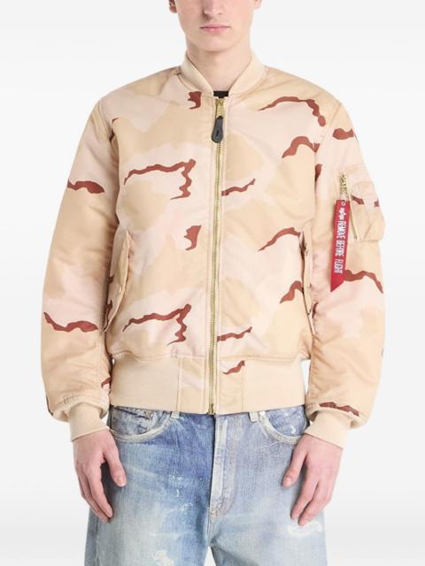 ALPHA INDUSTRIES MA-1 Camo Heritage camouflage-print bomber jacket