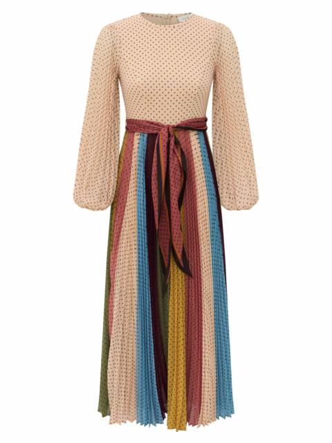 Zimmermann SUNRAY LONG SLEEVE MIDI DRESS