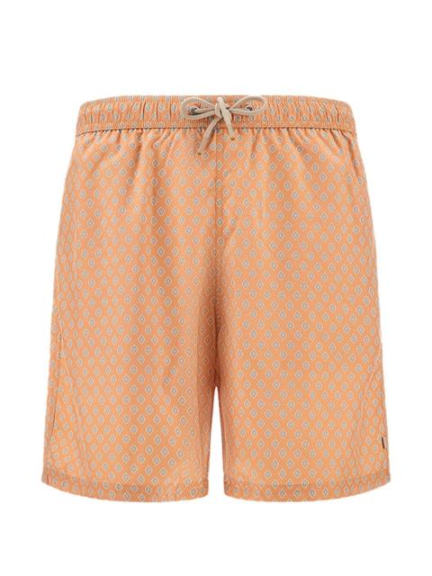 Paul & Shark miniature floral diamond print swim shorts