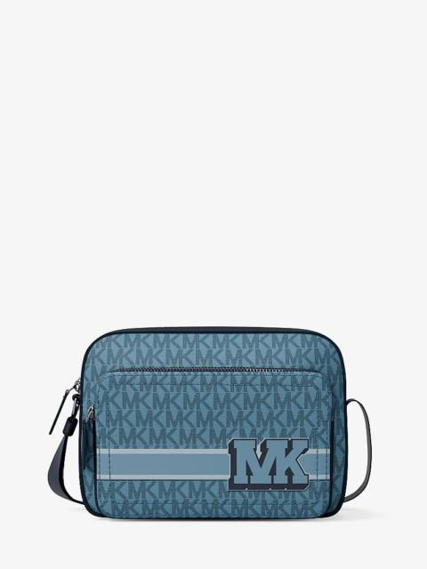 MICHAEL KORS Cooper Embellished Signature Logo Flight Bag