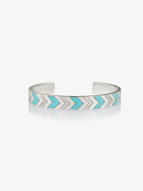 SPRWMN FRIENDSHIP DIAMOND / TURQUOISE CUFF 8MM
