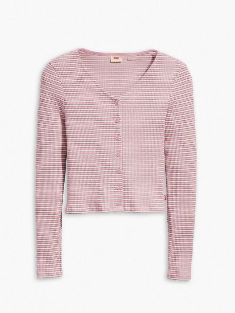 STRIPED MONICA LONG SLEEVE T-SHIRT