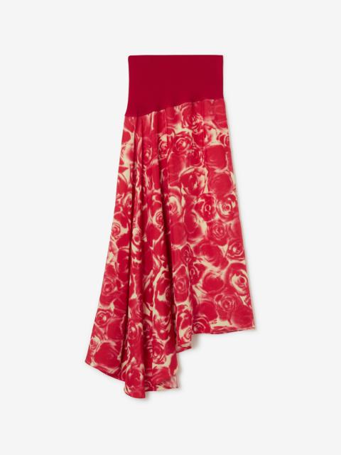 Burberry Rose Silk Skirt