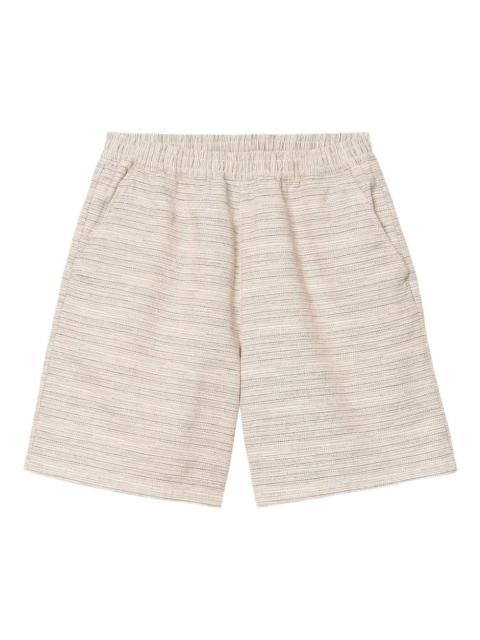 Carhartt stripe-pattern elastic-waist shorts