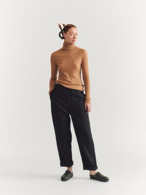 CASEY/CASEY RIB TURTLENECK - RIB LIGHT WOOL 1 - BEIGE